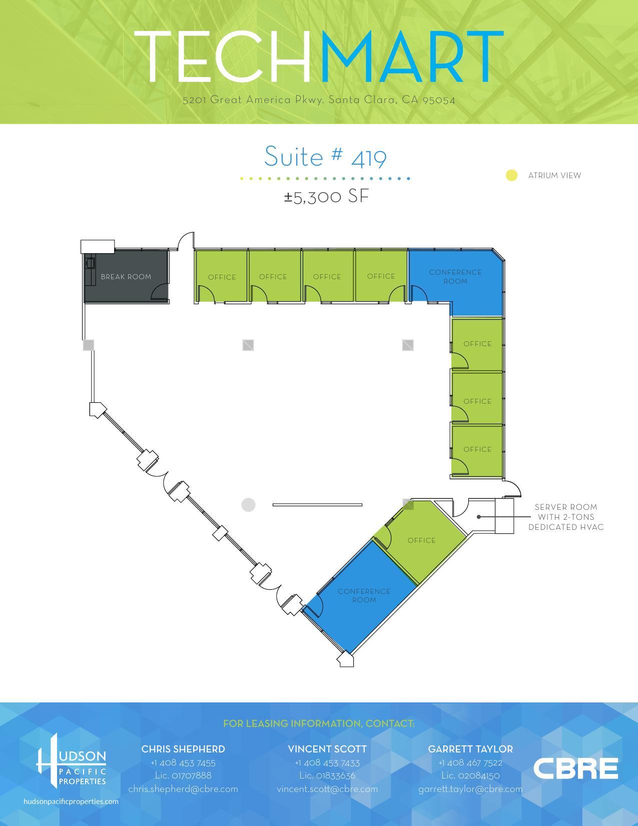 5201 Great America Pkwy, Santa Clara, CA for lease Floor Plan- Image 1 of 1