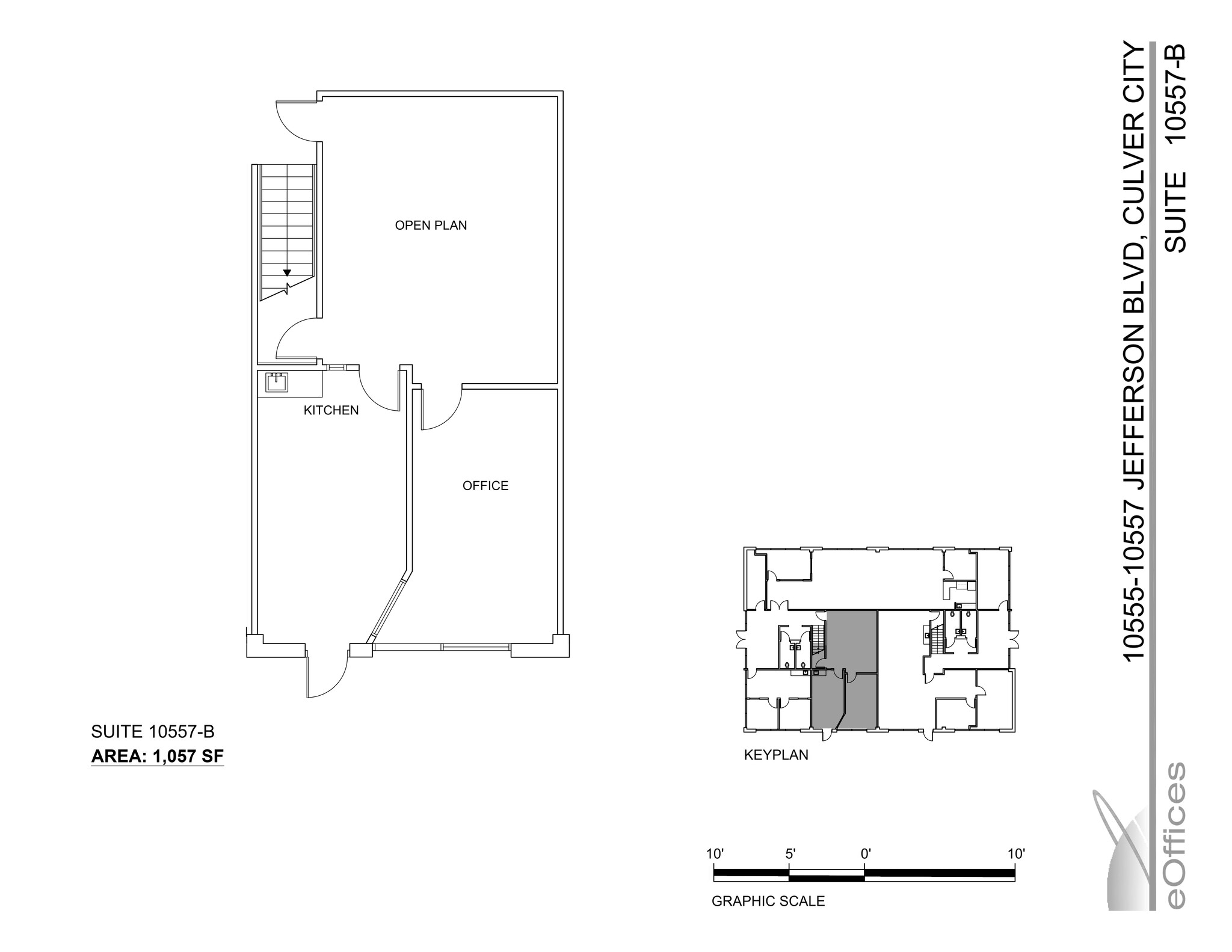 10549-10555 Jefferson Blvd, Culver City, CA à louer Plan de site- Image 1 de 11