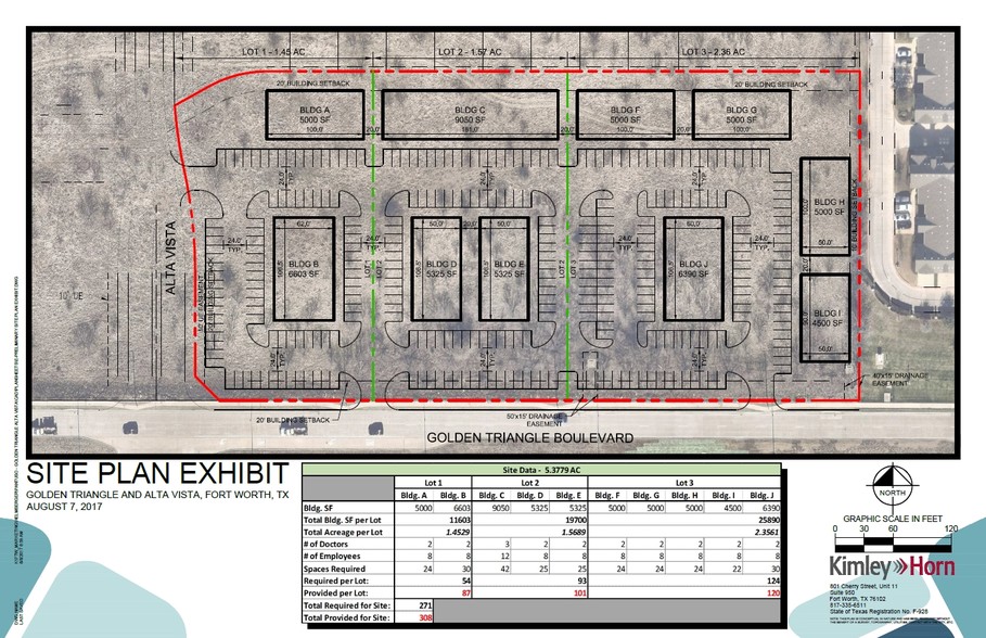 NEQ Golden Triangle &  Alta Vista Rd, Fort Worth, TX for lease - Site Plan - Image 3 of 3