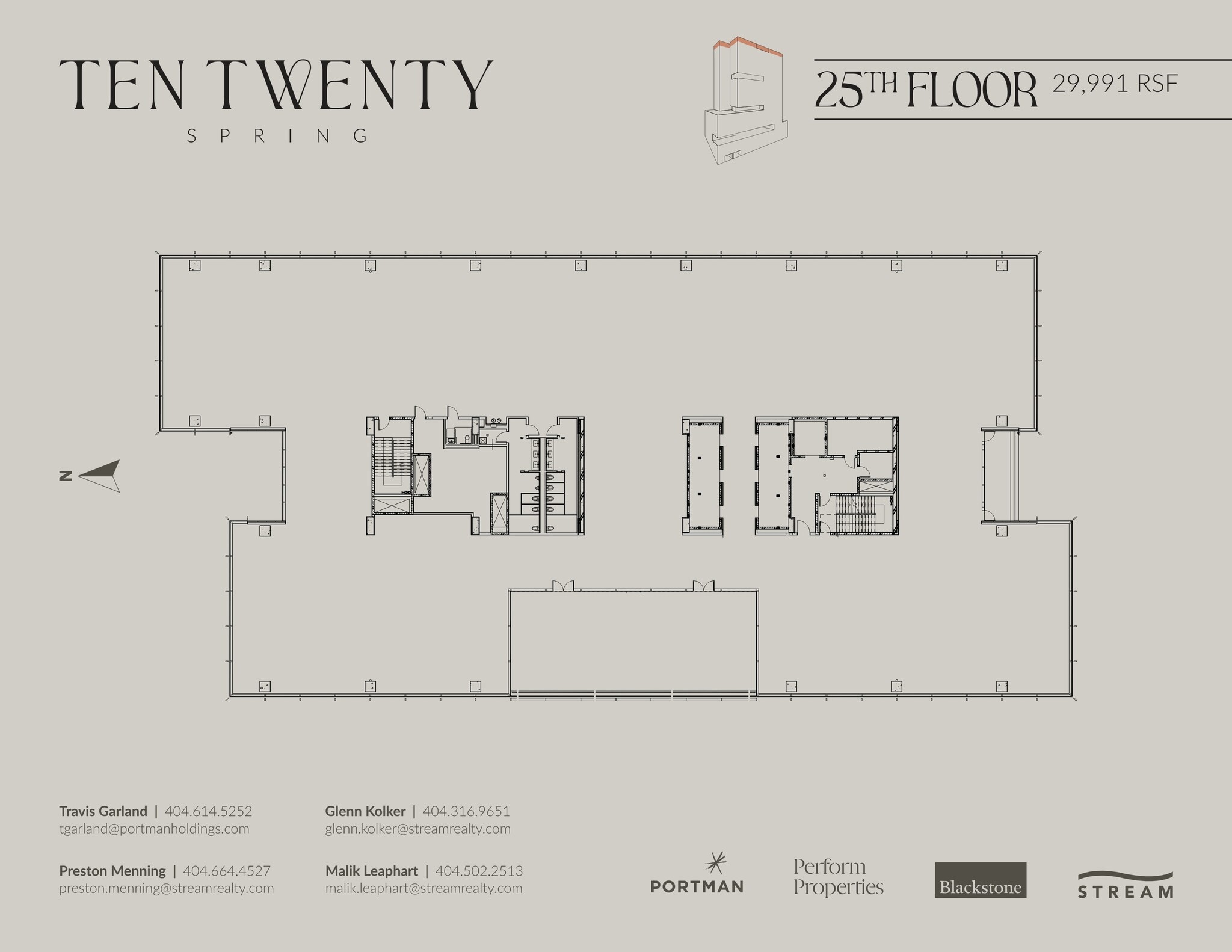 1020 Spring St, Atlanta, GA à louer Plan d’étage- Image 1 de 1