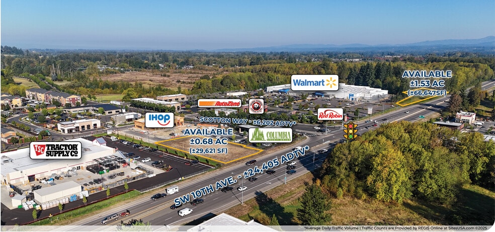 Battle Ground Retail Sites portfolio of 2 properties for sale on LoopNet.ca - Aerial - Image 1 of 6
