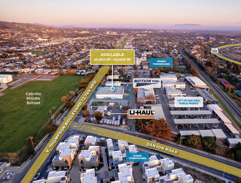 1350 E Thompson Blvd, Ventura, CA à louer - Aérien - Image 3 de 66