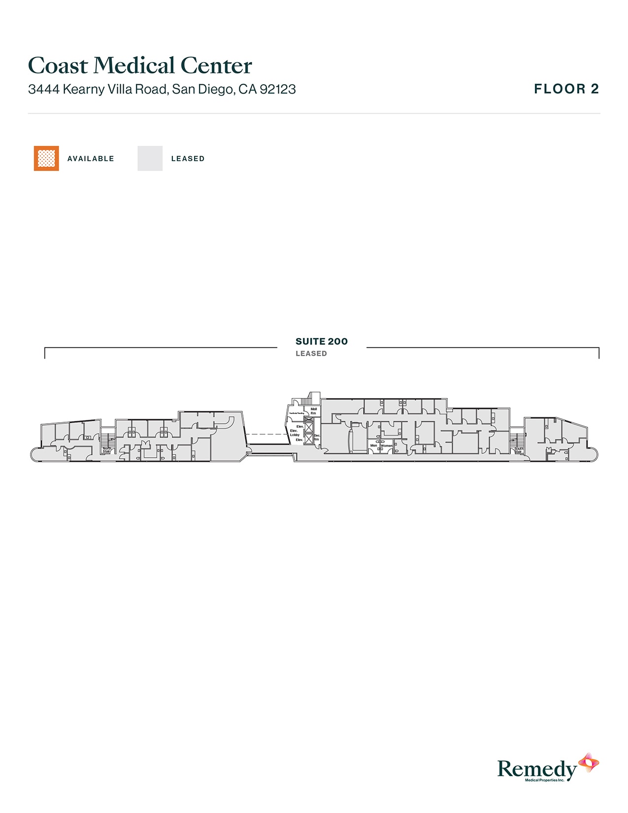 3444 Kearny Villa Rd, San Diego, CA for lease Floor Plan- Image 1 of 2