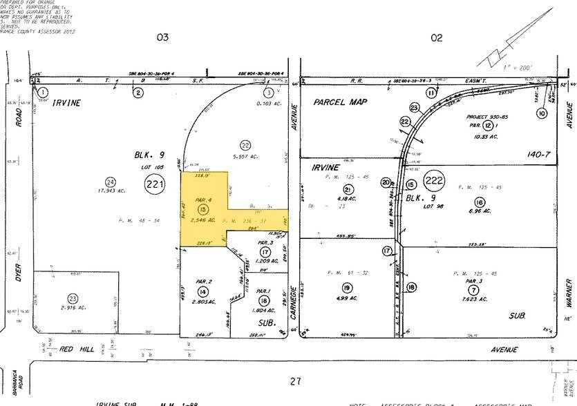 2540-2550 Red Hill Ave, Santa Ana, CA à louer - Plan cadastral - Image 3 de 17