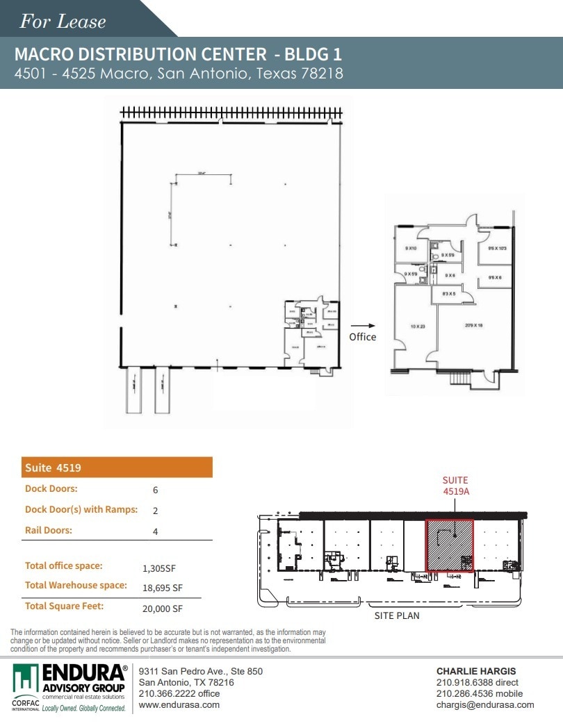 4501-4727 Macro, San Antonio, TX for lease Floor Plan- Image 1 of 1
