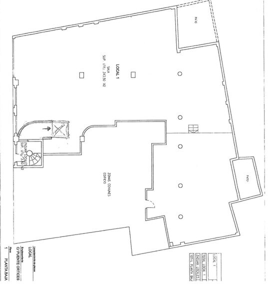 Retail in Elche for lease - Floor Plan - Image 1 of 7