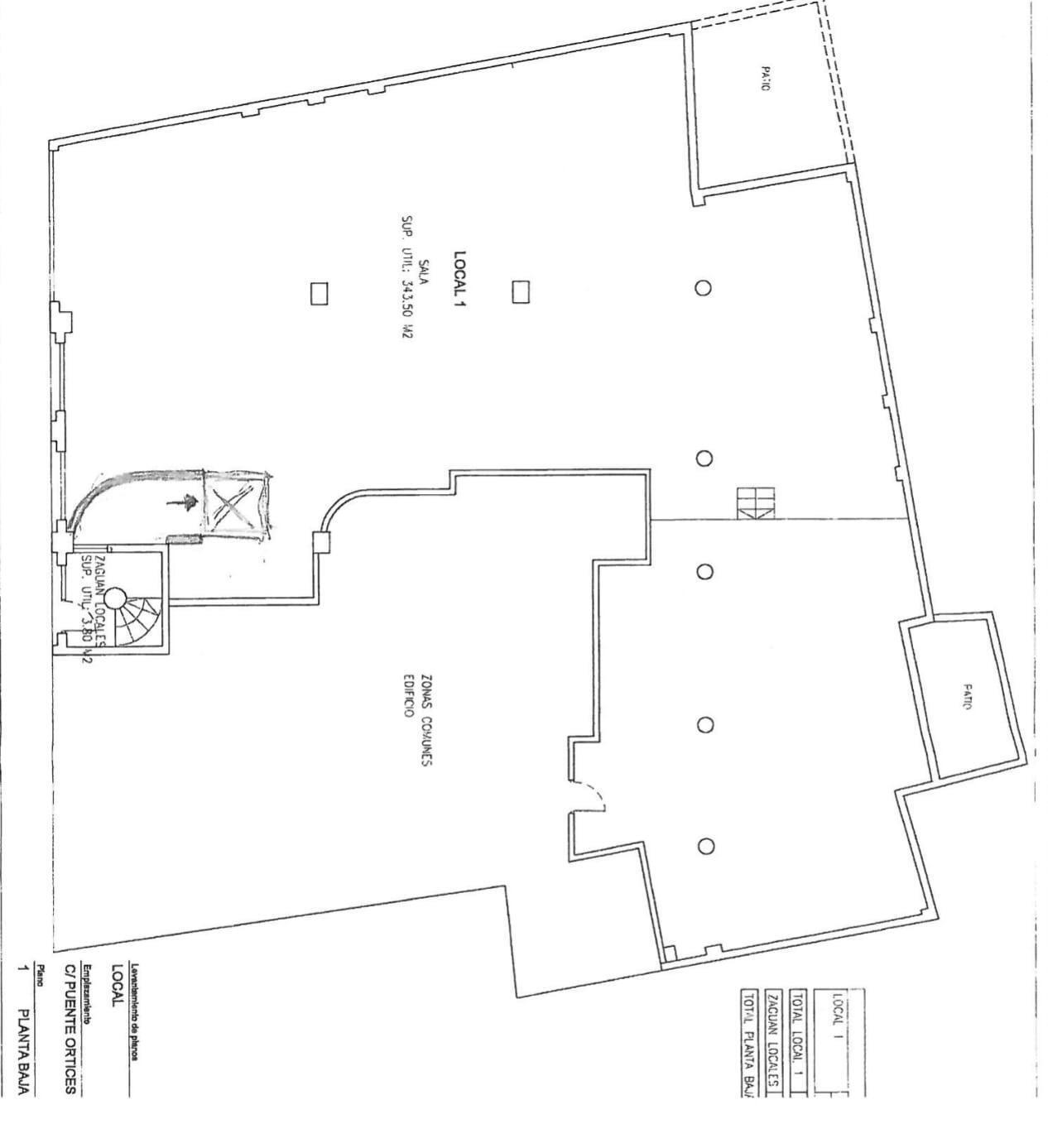 Commerce de détail dans Elche à louer Plan d’étage- Image 1 de 8