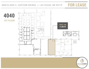 4000 S Eastern Ave, Las Vegas, NV à louer Plan d’étage- Image 2 de 3