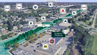 1055 Fort St, Lincoln Park, MI - AÉRIEN  Vue de la carte - Image1