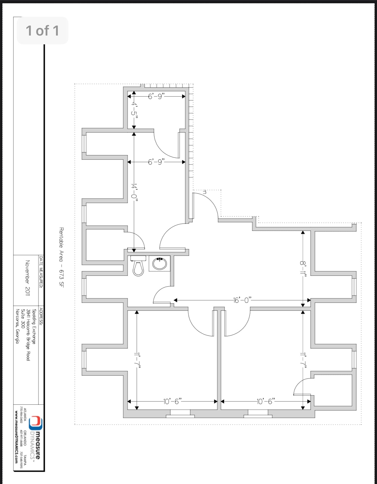 3937-3965 Holcomb Bridge Rd, Peachtree Corners, GA à louer Plan d’étage- Image 1 de 4