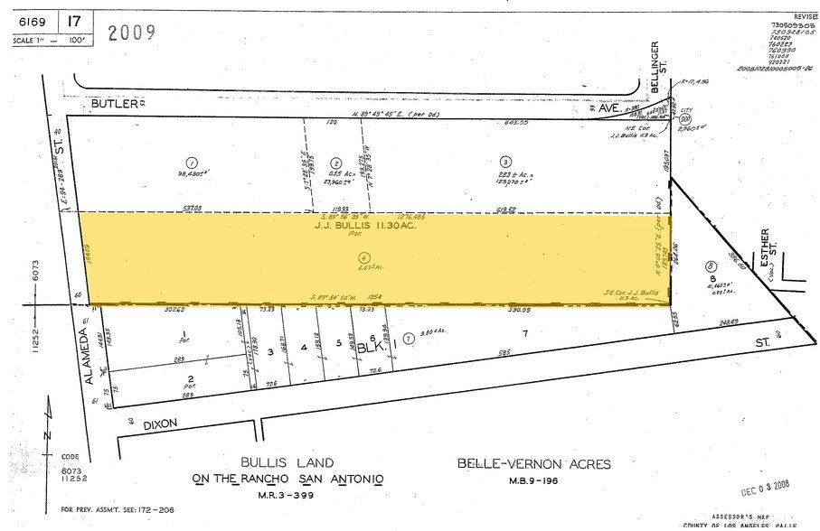 12150 S Alameda St, Lynwood, CA à louer - Plan cadastral - Image 2 de 11