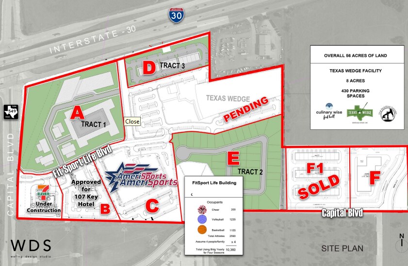 SEC I-30 & FM 549 – Fit Sport Life Development, Rockwall, TX à vendre - Plan de site - Image 3 de 8
