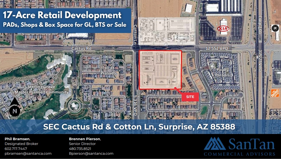 SEC Cactus Rd & Cotton Ln, Surprise, AZ for lease - Building Photo - Image 1 of 3