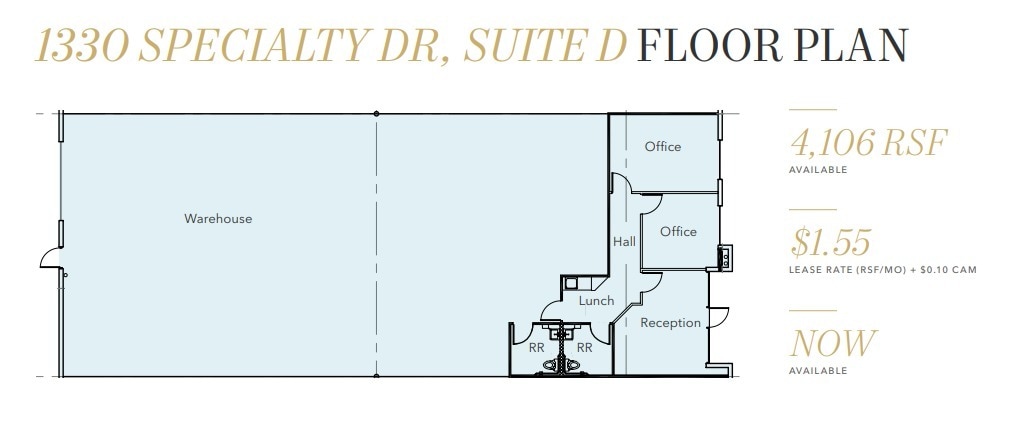 1300 Specialty Dr, Vista, CA for lease Floor Plan- Image 1 of 1