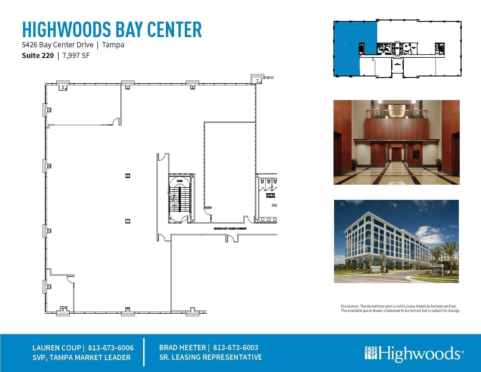 5426 Bay Center Dr, Tampa, FL à louer Plan d’étage- Image 1 de 1