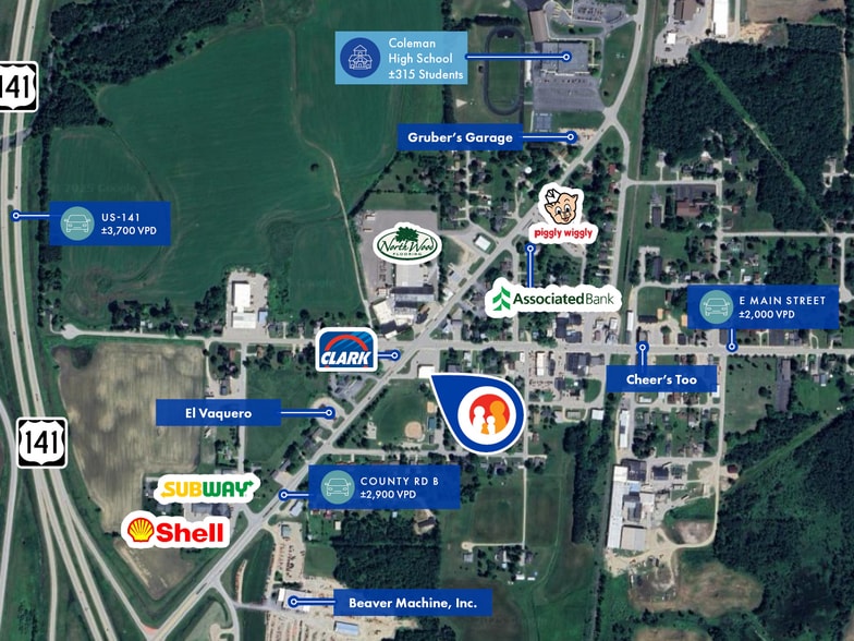 105 Business 141 S, Coleman, WI for sale - Building Photo - Image 3 of 3