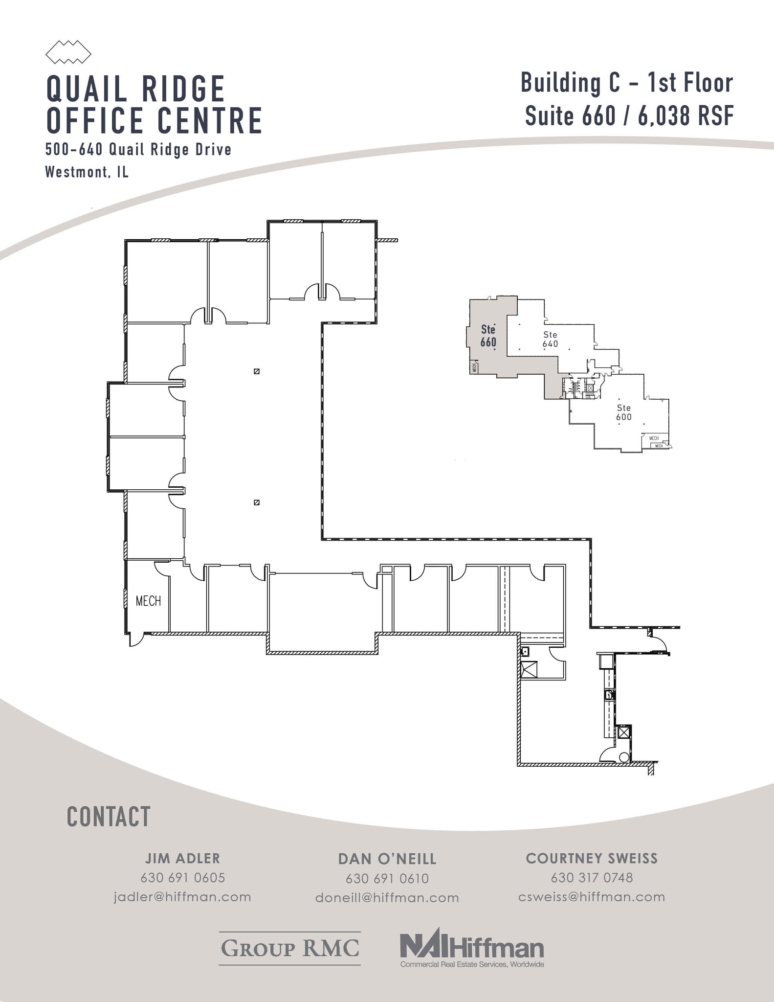 300-490 Quail Ridge Dr, Westmont, IL for lease Floor Plan- Image 1 of 13