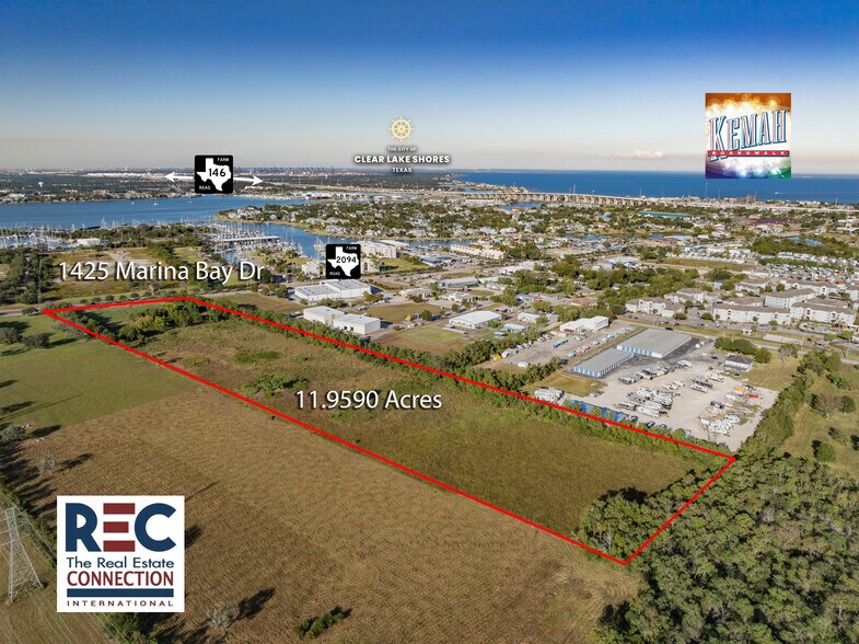 1425 Marina Bay Dr, League City, TX à vendre - Aérien - Image 1 de 7