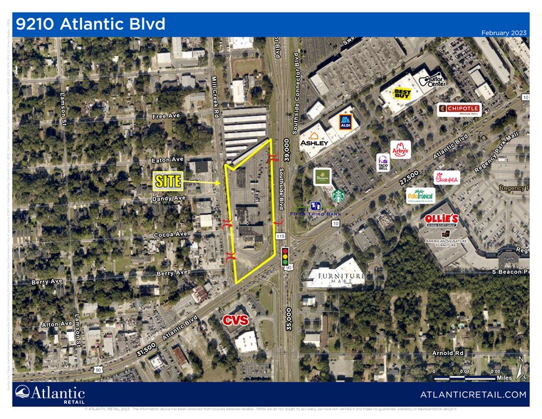 9201 Atlantic Blvd - Parcel A, Jacksonville, FL à vendre - Aérien - Image 2 de 3