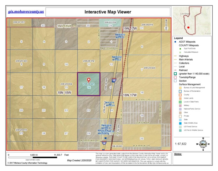 2404 N Stockton Hill Rd, Kingman, AZ à vendre - Plan cadastral - Image 1 de 1