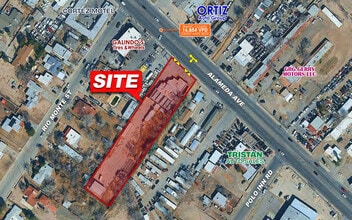 7184 Alameda Ave, El Paso, TX - Aerial  map view
