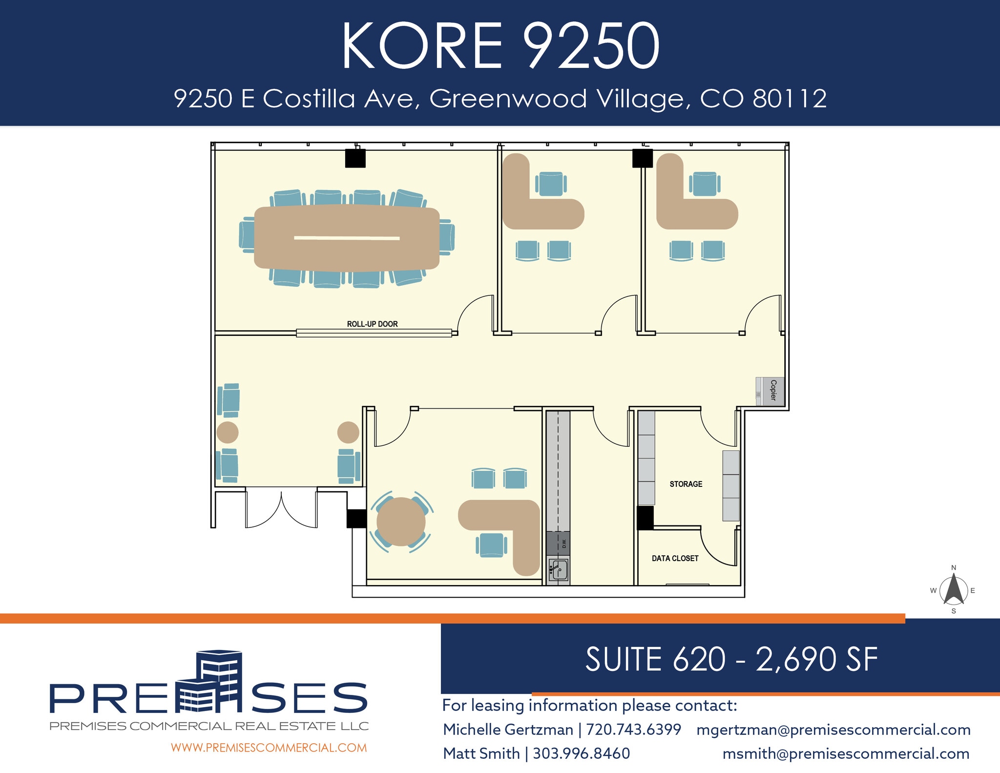 9250 E Costilla Ave, Greenwood Village, CO à louer Plan d’étage- Image 1 de 1