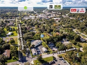 202 W Highland Blvd, Inverness, FL - AERIAL  map view - Image1