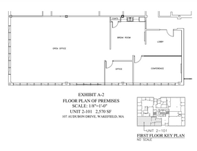 107 Audubon Rd, Wakefield, MA for lease Floor Plan- Image 1 of 1