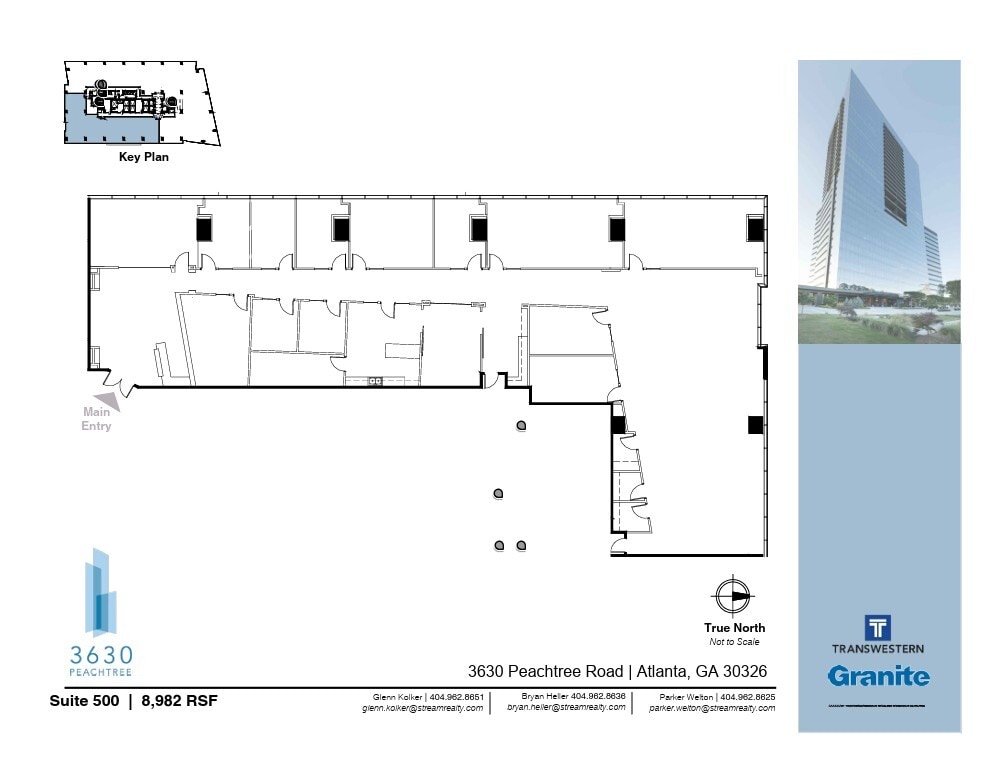3630 Peachtree Rd NE, Atlanta, GA à louer Plan d’étage- Image 1 de 1
