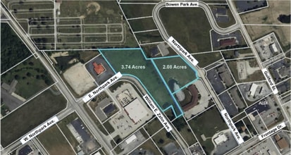 Northpark Ave, Huntington, IN - AÉRIEN  Vue de la carte