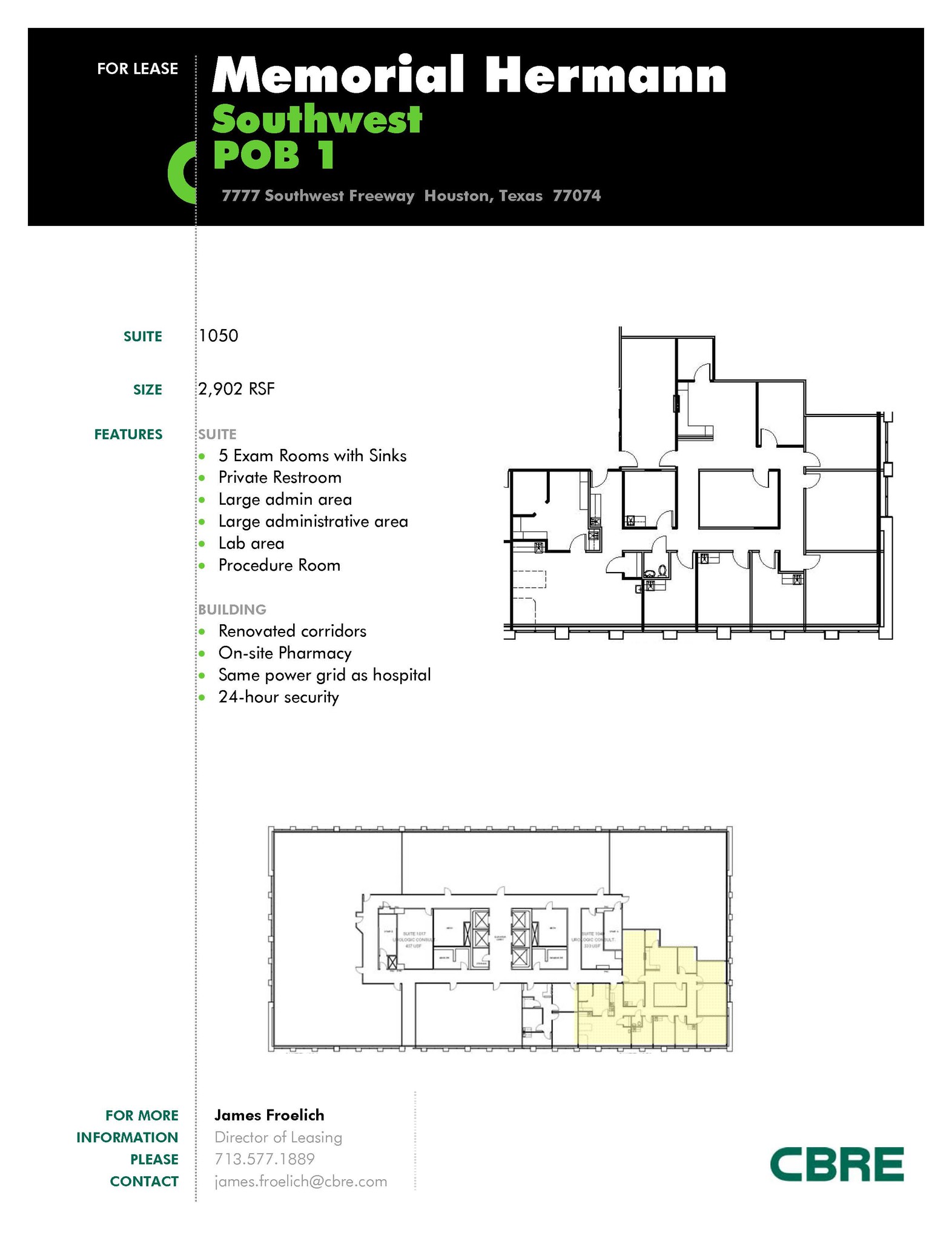 7737 Southwest Fwy, Houston, TX à louer Plan d’étage- Image 1 de 3