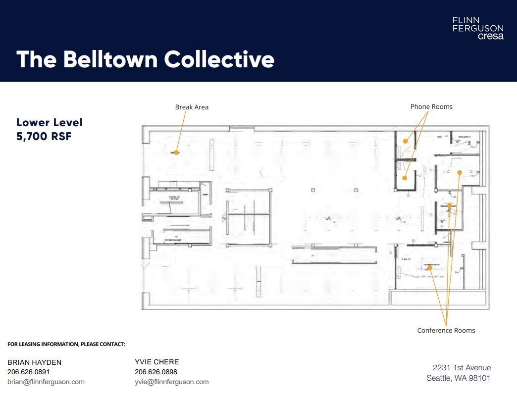 2225-2231 1st Ave, Seattle, WA for lease Floor Plan- Image 1 of 1