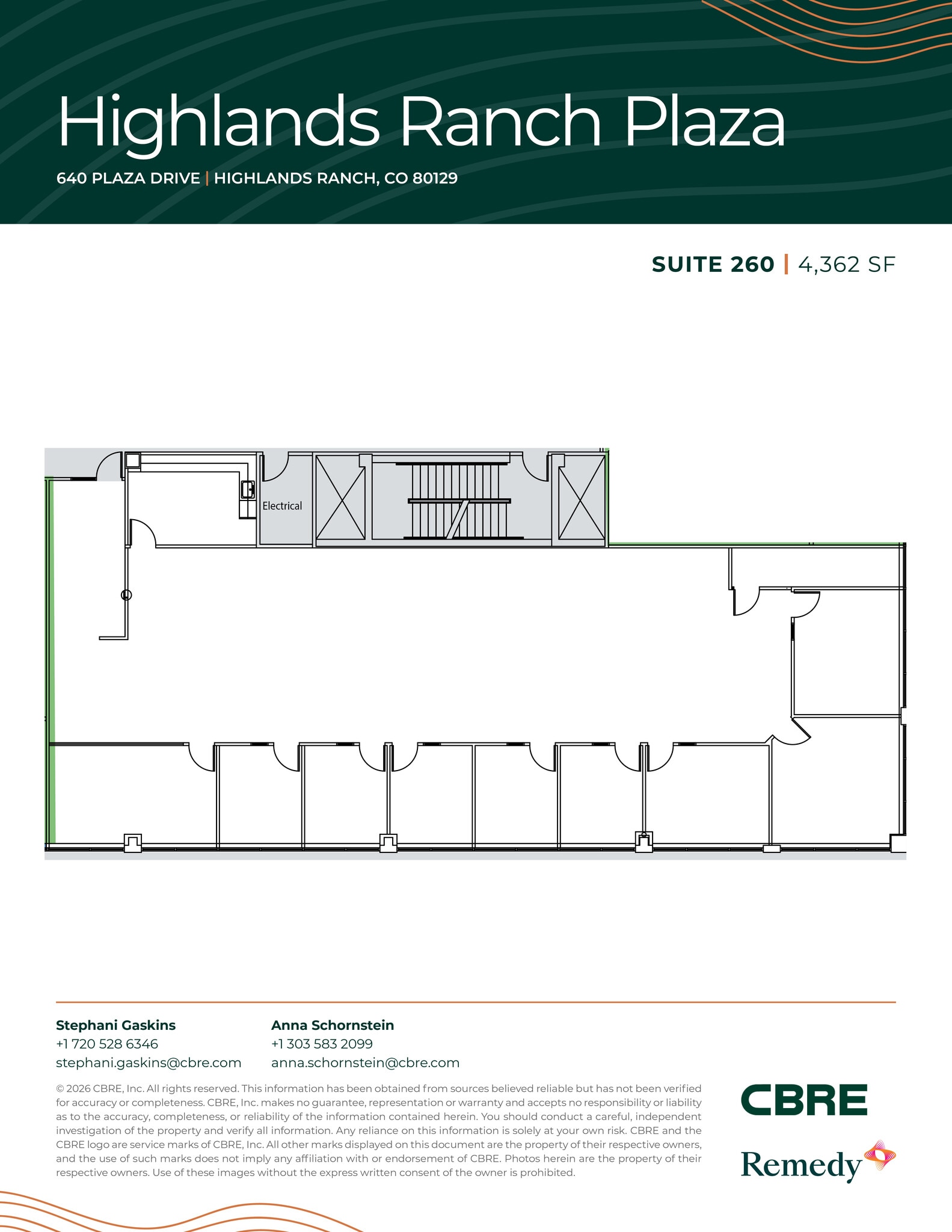 630 Plaza Dr, Highlands Ranch, CO for lease Floor Plan- Image 1 of 2