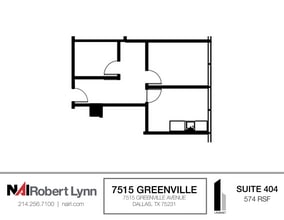 7515 Greenville Ave, Dallas, TX à louer Plan d’étage- Image 1 de 1