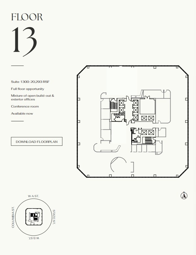 401 W A St, San Diego, CA à louer Plan d’étage- Image 1 de 1