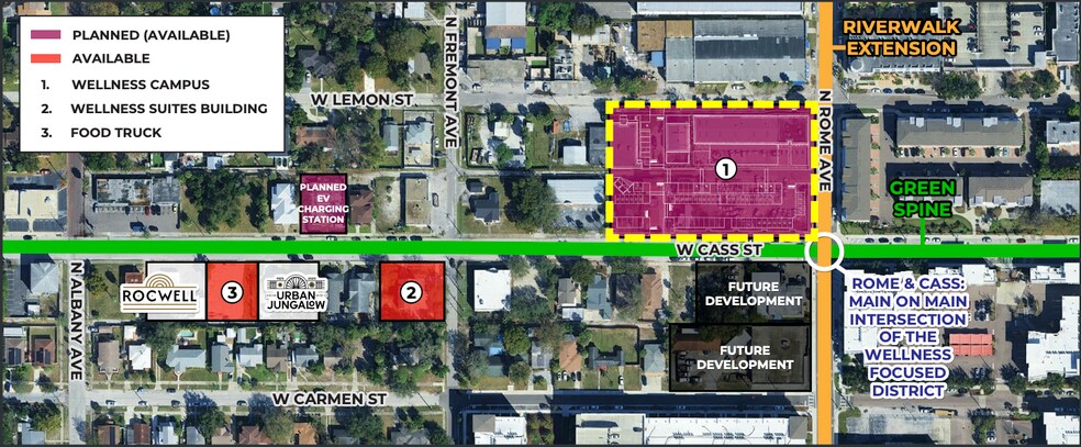 1701 W Cass St, Tampa, FL à louer - Plan de site - Image 2 de 7