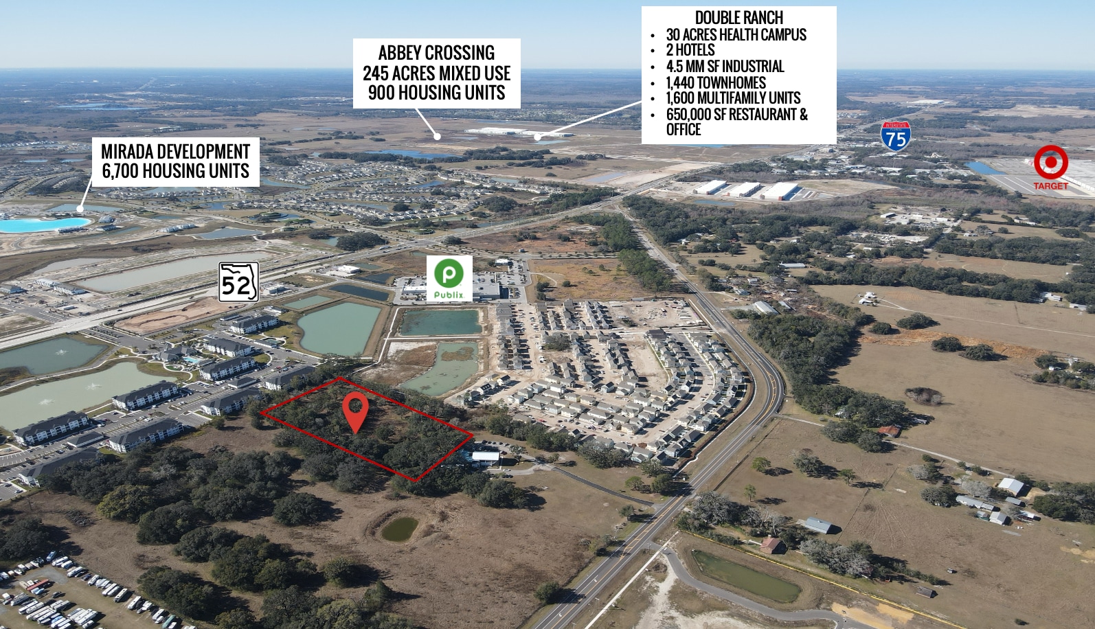 County Road 52, San Antonio, FL for sale Aerial- Image 1 of 7
