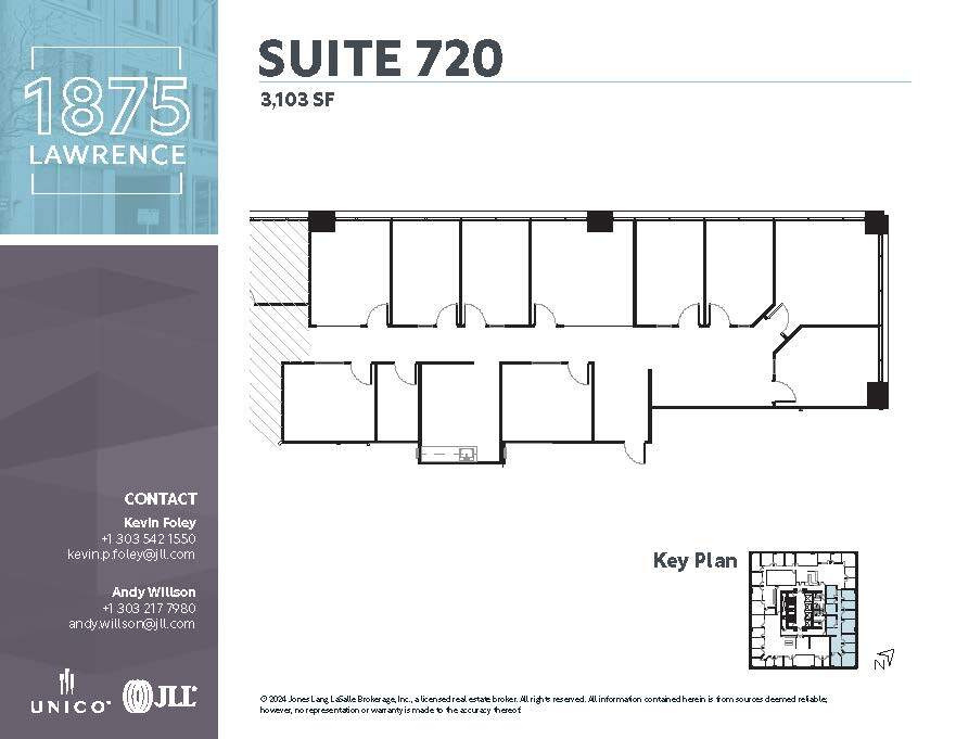 1875 Lawrence St, Denver, CO for lease Floor Plan- Image 1 of 1