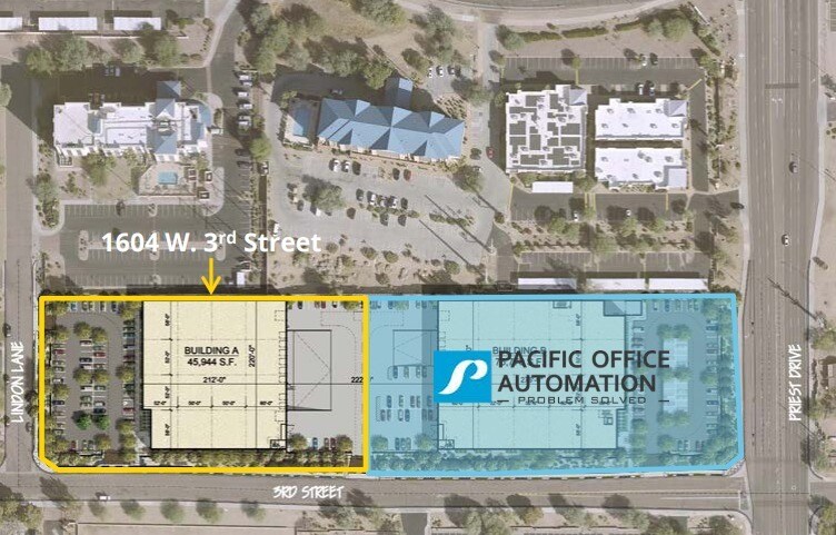 1604 W 3rd St, Tempe, AZ à louer - Plan de site - Image 3 de 5