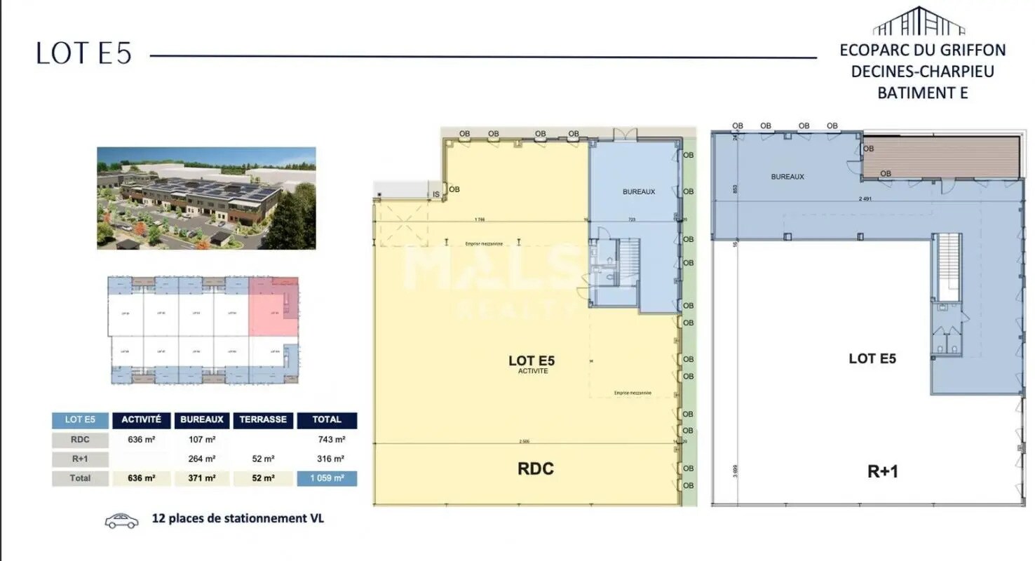 Flex in Décines-Charpieu for lease Floor Plan- Image 1 of 2