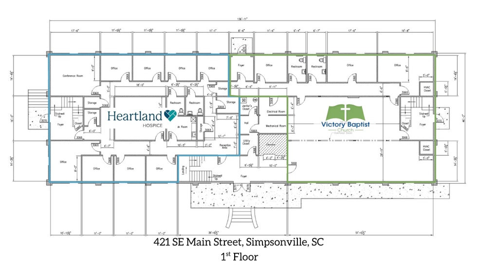 419 SE Main St, Simpsonville, SC for lease - Floor Plan - Image 2 of 10