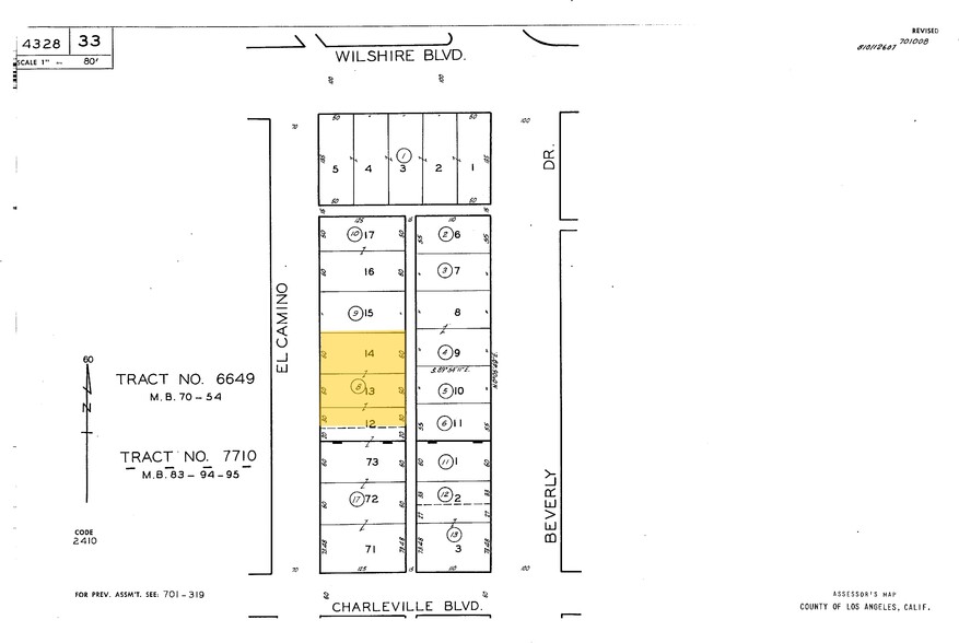 136 S El Camino Dr, Beverly Hills, CA à vendre - Plan cadastral - Image 3 de 15