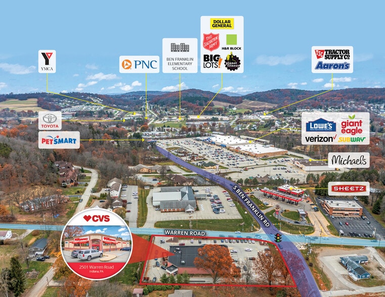 2501 Warren Rd, Indiana, PA à vendre - Photo du bâtiment - Image 2 de 7