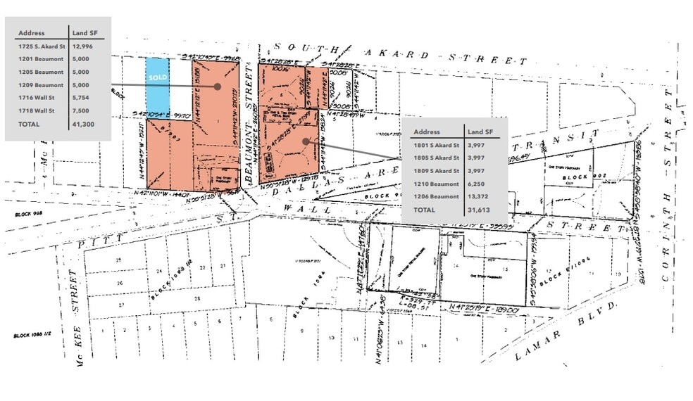 1725 S Akard St, Dallas, TX for sale - Plat Map - Image 3 of 3