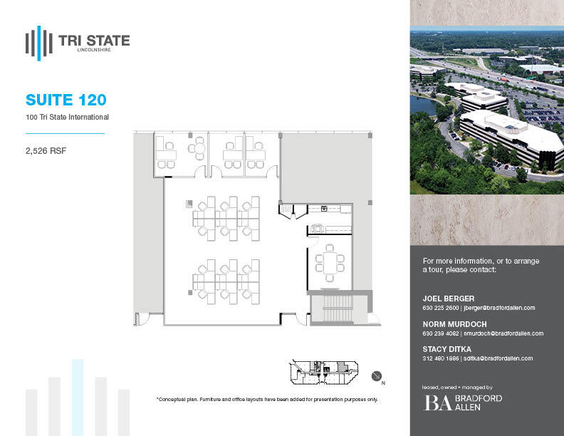 300 Tri State International, Lincolnshire, IL for lease Floor Plan- Image 1 of 1