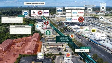 3911 E Broad St, Columbus, OH - AERIAL  map view