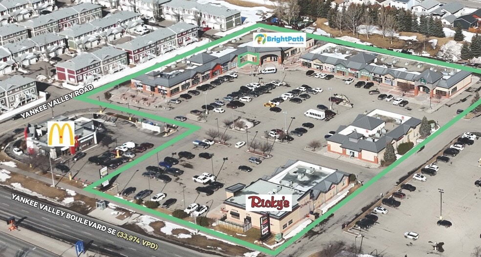 960 Yankee Valley Blvd SE, Airdrie, AB for lease - Aerial - Image 2 of 9