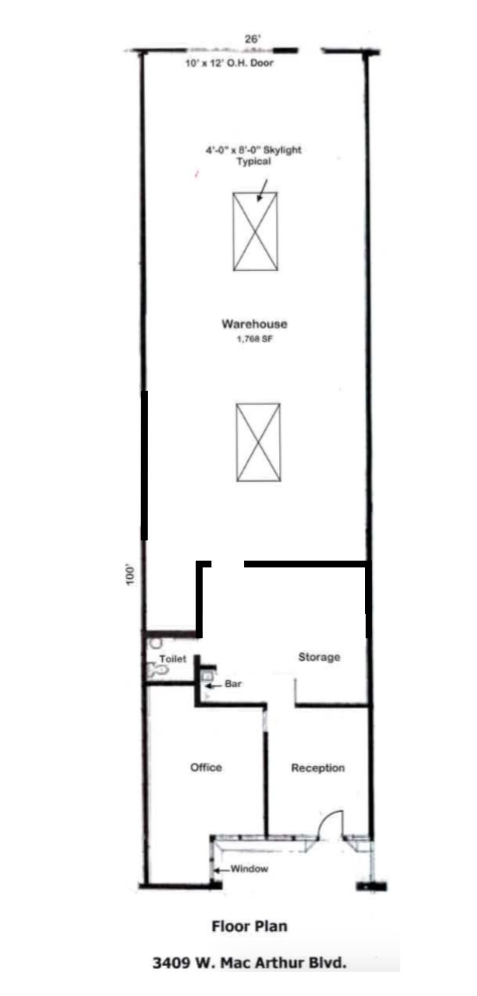 3401-3419 W MacArthur Blvd, Santa Ana, CA for lease Floor Plan- Image 1 of 1