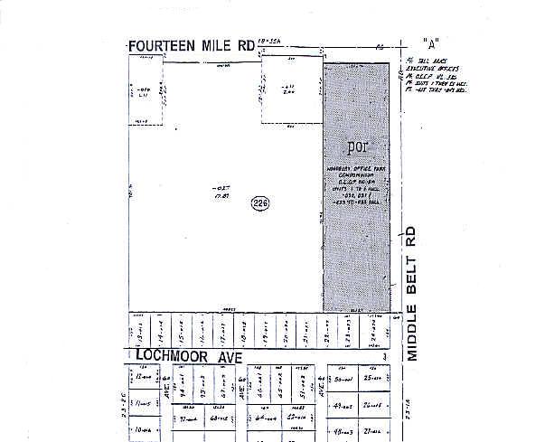 32811-32813 Middlebelt Rd, Farmington Hills, MI à louer - Plan cadastral - Image 2 de 4