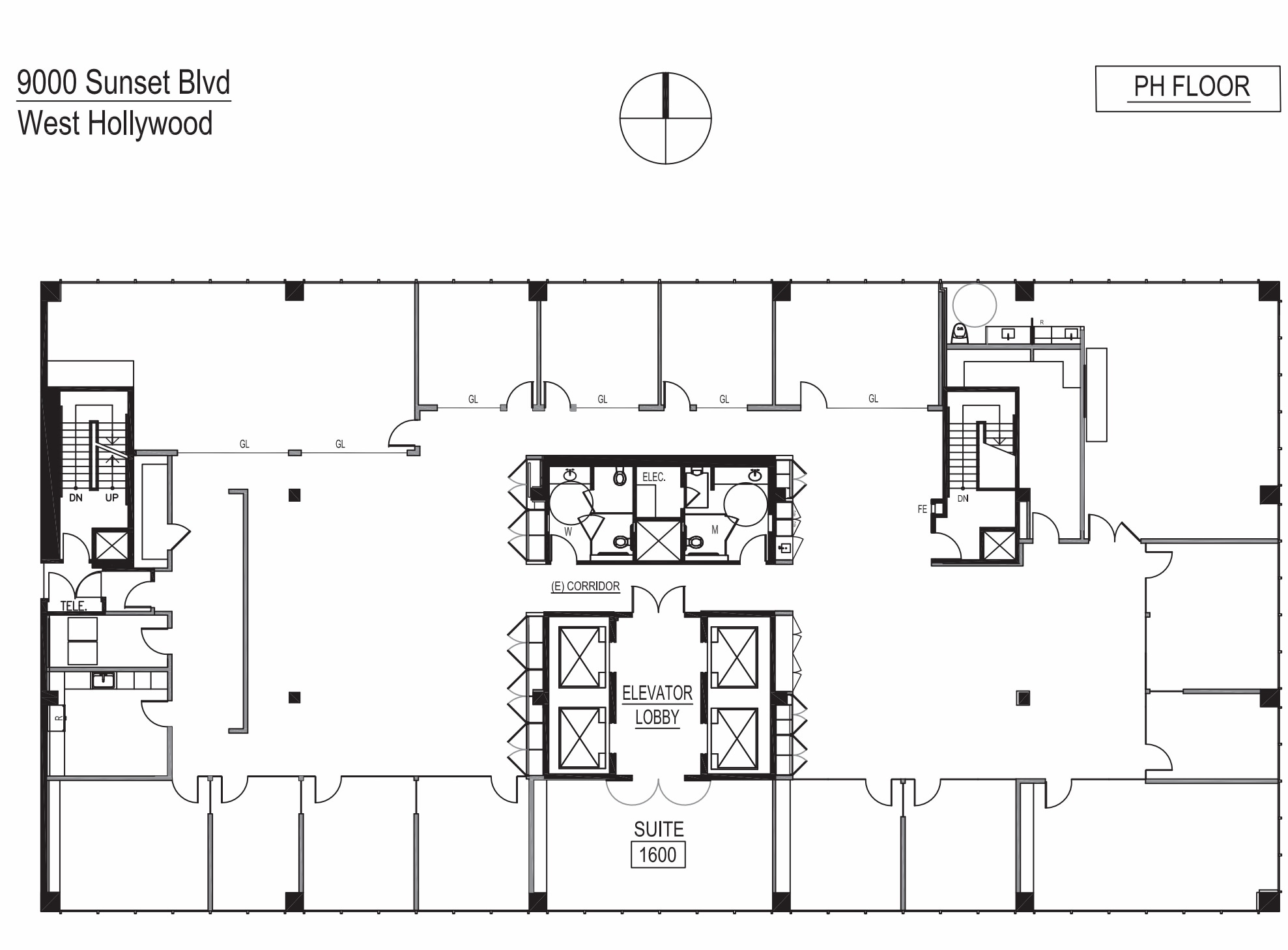 9000 W Sunset Blvd, West Hollywood, CA for lease Floor Plan- Image 1 of 1